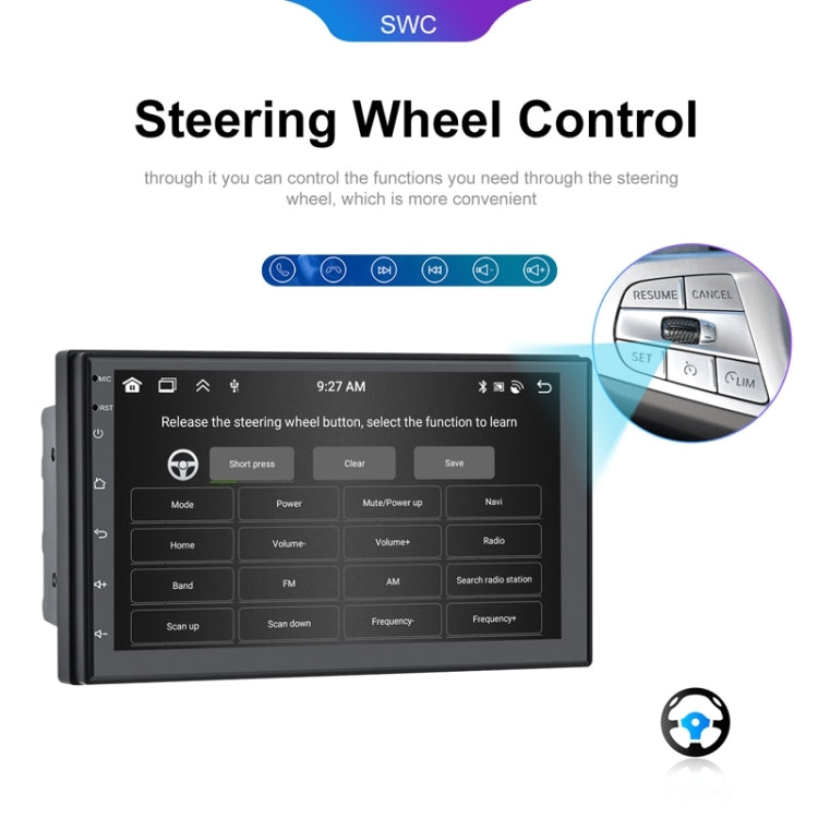 10.1inch Android 13.0 Dual Butt Universal Wireless Carplay Car Navigation Center Control All-In-One Monitor(Standard+AHD Camera)