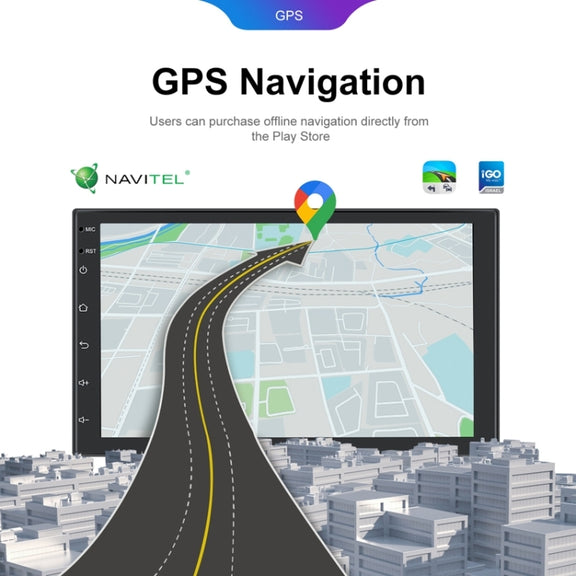 10.1inch Android 13.0 Dual Butt Universal Wireless Carplay Car Navigation Center Control All-In-One Monitor(Standard)