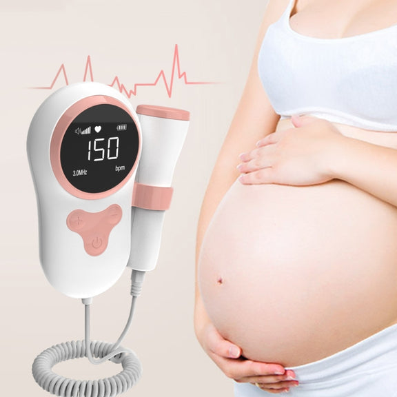 T505 IP5 Dustproof And Water-resistant Pregnant Women Home Doppler Fetal Heart Rate Monitor(Pink)