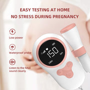 T505 IP5 Dustproof And Water-resistant Pregnant Women Home Doppler Fetal Heart Rate Monitor(Pink)
