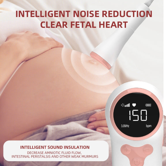 T505 IP5 Dustproof And Water-resistant Pregnant Women Home Doppler Fetal Heart Rate Monitor(Pink)