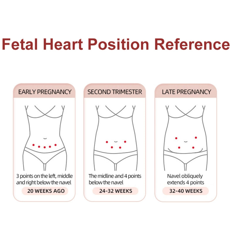 T505 IP5 Dustproof And Water-resistant Pregnant Women Home Doppler Fetal Heart Rate Monitor(Pink)