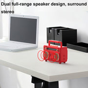 BT21 Retro USB Flash Drive FM Radio Wireless Bluetooth Speaker, Color: Pink