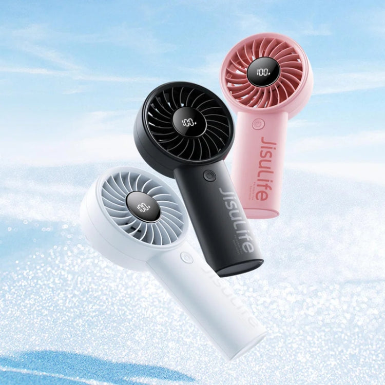 JisuLife Life4 Handheld Portable Small Rechargeable Fan, Battery Capacity: 3600mAh Black