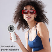 JisuLife Life4 Handheld Portable Small Rechargeable Fan, Battery Capacity: 5000mAh Black