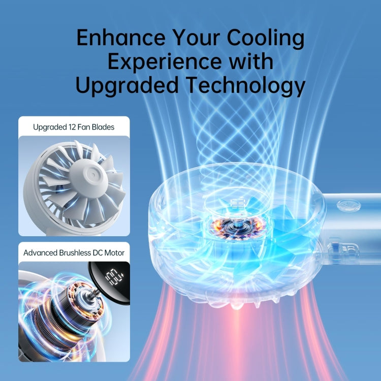 JisuLife Life4 Handheld Portable Small Rechargeable Fan, Battery Capacity: 5000mAh Pink - free shipping - PMC Jewellery - Order now!