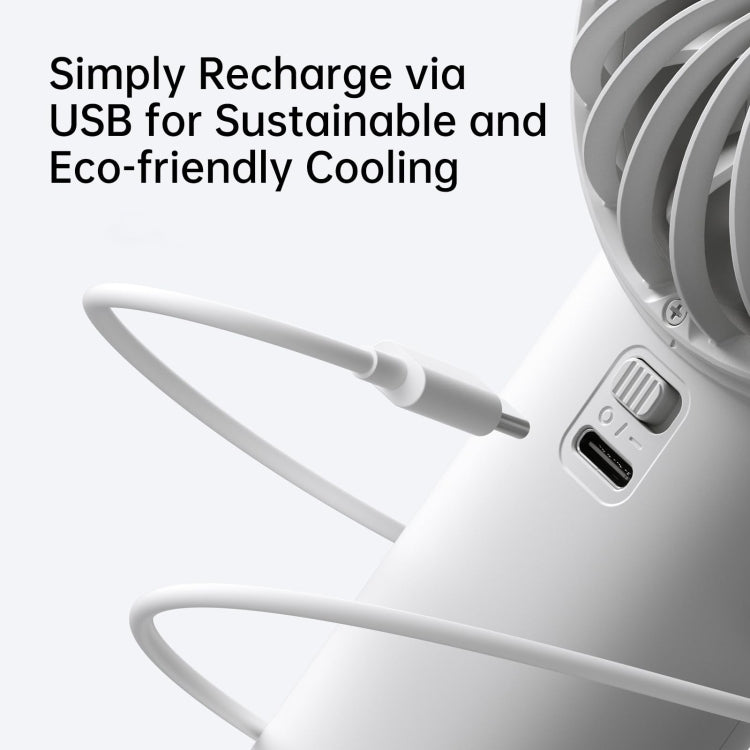 JisuLife Life4 Handheld Portable Small Rechargeable Fan, Battery Capacity: 3600mAh Black
