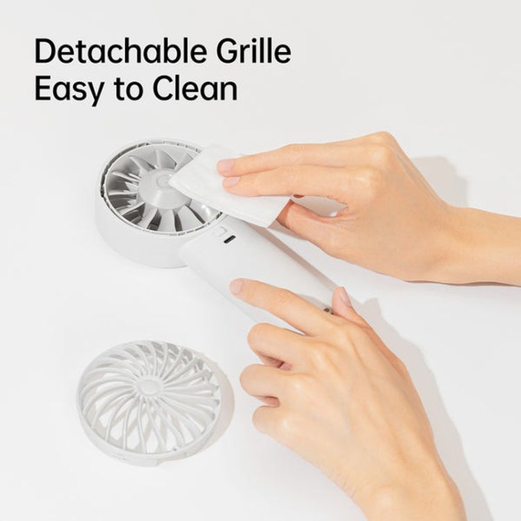 JisuLife Life4 Handheld Portable Small Rechargeable Fan, Battery Capacity: 3600mAh Black