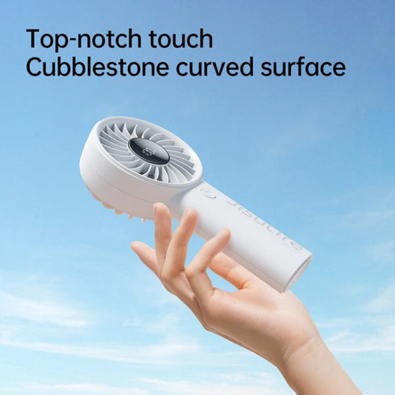 JisuLife Life4 Handheld Portable Small Rechargeable Fan, Battery Capacity: 5000mAh Gray