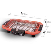 1800W Electric Grill Home BBQ Grill, UK Plug(Black)