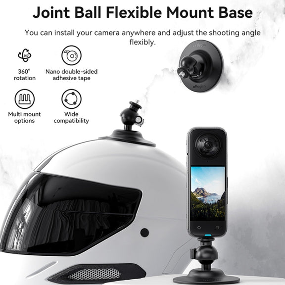AMagisn Flexible Adhesive Mount for DJI / GoPro HERO / Insta360 Action Camera, Spec: 3 Claws
