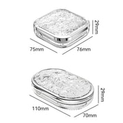 Portable Medicine Dispenser Traveling Carrying Plastic Organizer, Style: Small Tranaparent
