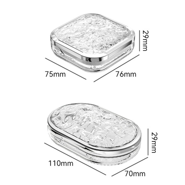Portable Medicine Dispenser Traveling Carrying Plastic Organizer, Style: Small Transparent Gray