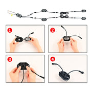 10 in 1 Car Chassis Light RGB Colorful Atmosphere Light