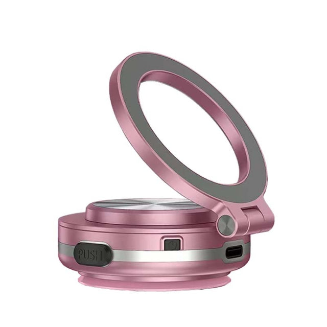 AIMITE C1 Vacuum Adsorption Foldable Magnetic Support Bracket Car Cell Phone Holder(Pink)