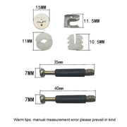 10pcs 35mm 3 In 1 Screw Connector Furniture Link Fixer Closet Eccentric Wheel Nut Connection Fastener