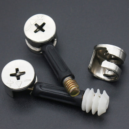 10pcs 35mm 3 In 1 Screw Connector Furniture Link Fixer Closet Eccentric Wheel Nut Connection Fastener - Furniture Accessories by PMC Jewellery | Online Shopping South Africa | PMC Jewellery | Buy Now Pay Later Mobicred
