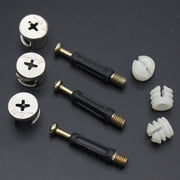 10pcs 35mm 3 In 1 Screw Connector Furniture Link Fixer Closet Eccentric Wheel Nut Connection Fastener