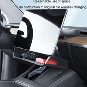 For Tesla Model Y/3 Screen Storage Box, Color: Translucent White + White