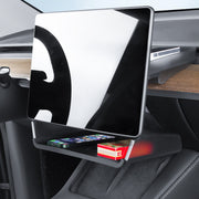 For Tesla Model Y/3 Screen Storage Box, Color: Translucent White + White