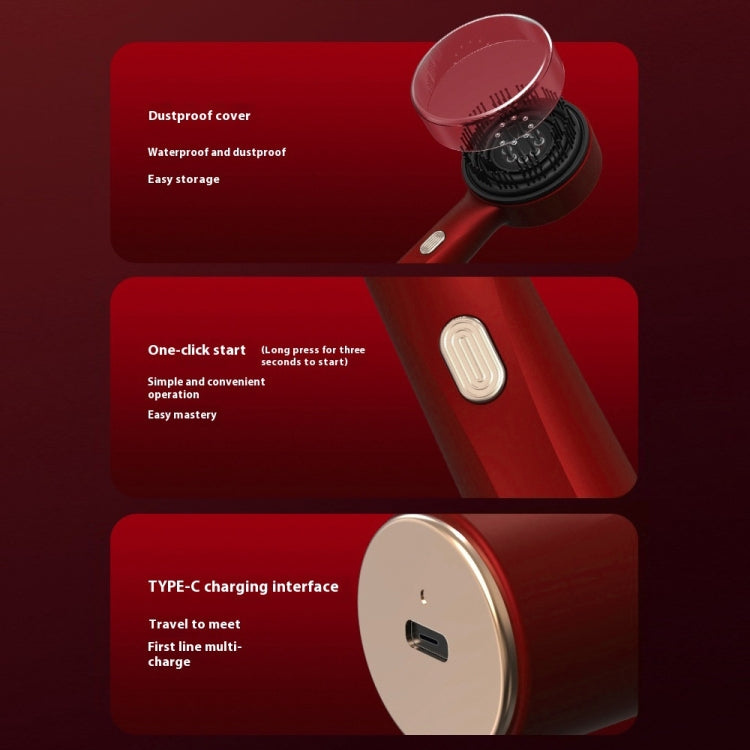 630nm Red Light Massage Comb Scalp Care Liquid Guide Hair Growth Instrument(Deep Gray) - free shipping - PMC TechLife - Order now!