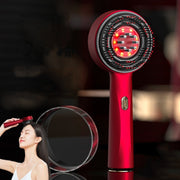 630nm Red Light Massage Comb Scalp Care Liquid Guide Hair Growth Instrument(Deep Gray)