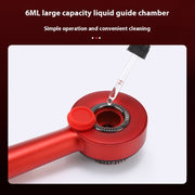 630nm Red Light Massage Comb Scalp Care Liquid Guide Hair Growth Instrument(Deep Gray)