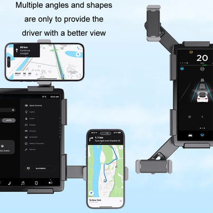 SHUNWEI Car Navigation Screen Floating Mobile Phone Holder, Style: Magnetic Type - free shipping - PMC Jewellery - Order now!