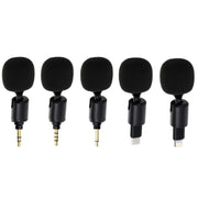 Mobile Phone Live Broadcast Microphone, Style: TYPE-C Straight Head Realtek Solution (Sponge Cover)