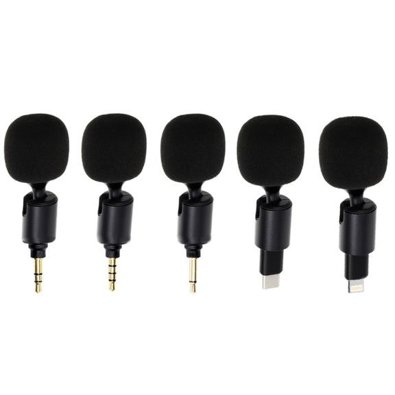 Mobile Phone Live Broadcast Microphone, Style: TYPE-C Straight Head Realtek Solution (Sponge Cover)