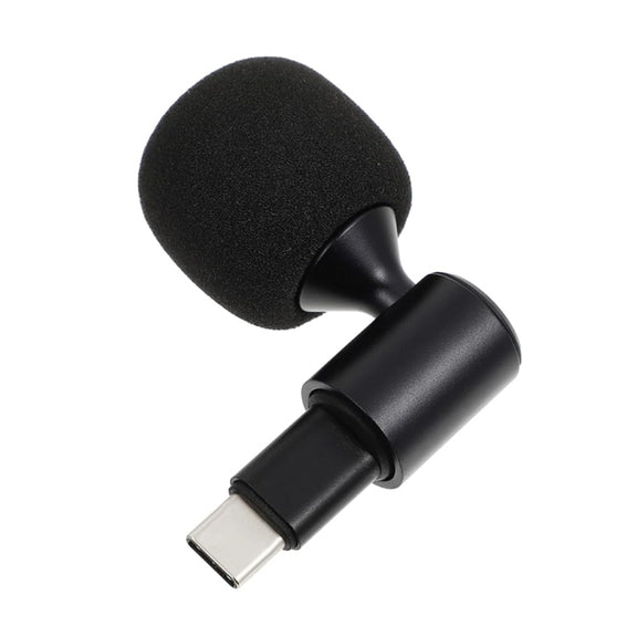 Mobile Phone Live Broadcast Microphone, Style: TYPE-C Straight Head Realtek Solution (Sponge Cover)