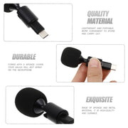 Mobile Phone Live Broadcast Microphone, Style: TYPE-C Straight Head Realtek Solution (Sponge Cover)