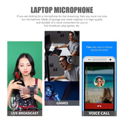 Mobile Phone Live Broadcast Microphone, Style: TYPE-C Straight Head Realtek Solution (Sponge Cover)