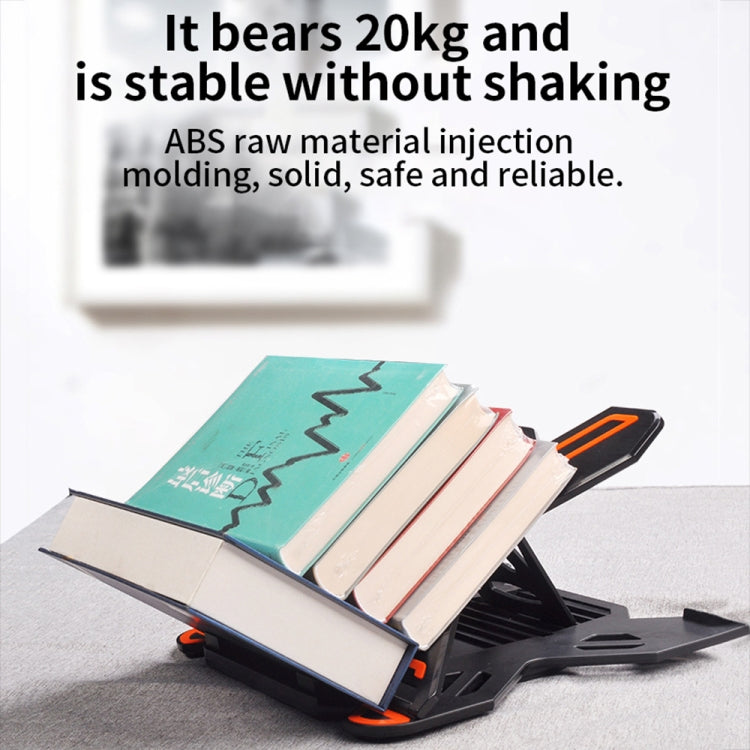 ICE COOREL E5 Laptop Folding And Lifting Cooling Bracket With Mobile Phone Holder Black - Laptop Stand by ICE COOREL | Online Shopping South Africa | PMC Jewellery | Buy Now Pay Later Mobicred