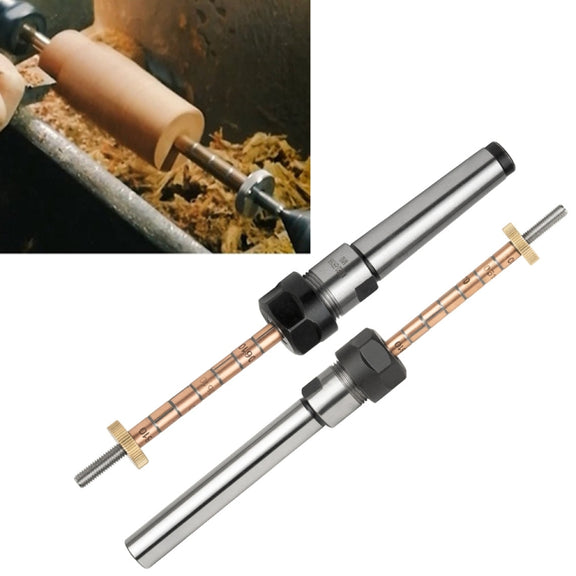 Woodturning Pen Mandrel Collet Penmaking Turning Lathe DIY Clamping Mandrel Fitting Tool(Straight Shank)