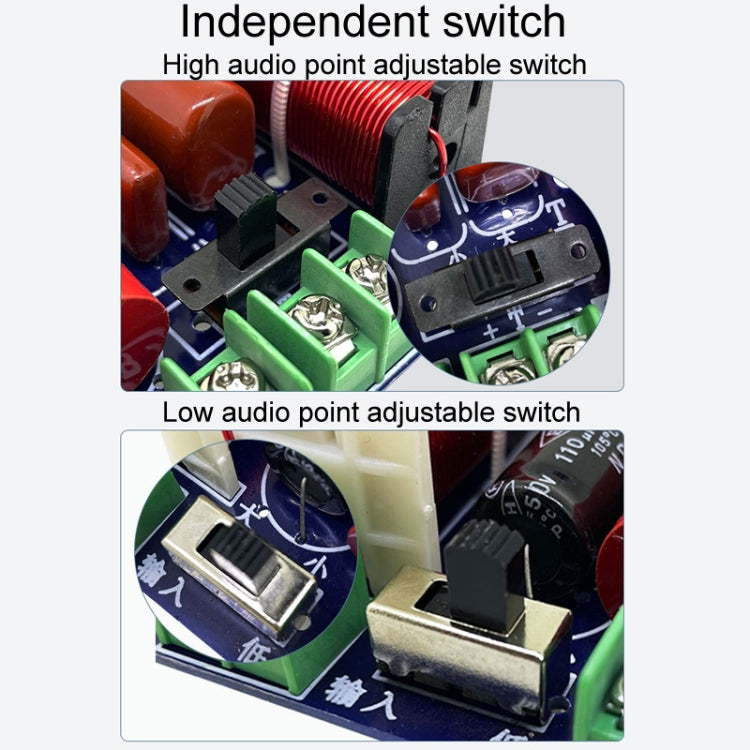 WEAH-204 High And Low 2-Way Audio Crossover Bookshelf Speaker Conversion Divider - Audio Crossover by PMC TechLife | Online Shopping South Africa | PMC TechLife | Buy Now Pay Later Mobicred