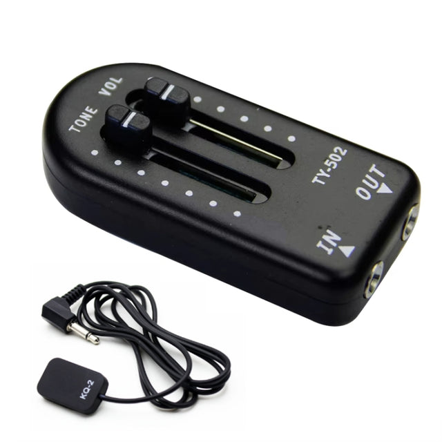 Stick-on Miniature Violin Guitar Universal Pickup(Black)