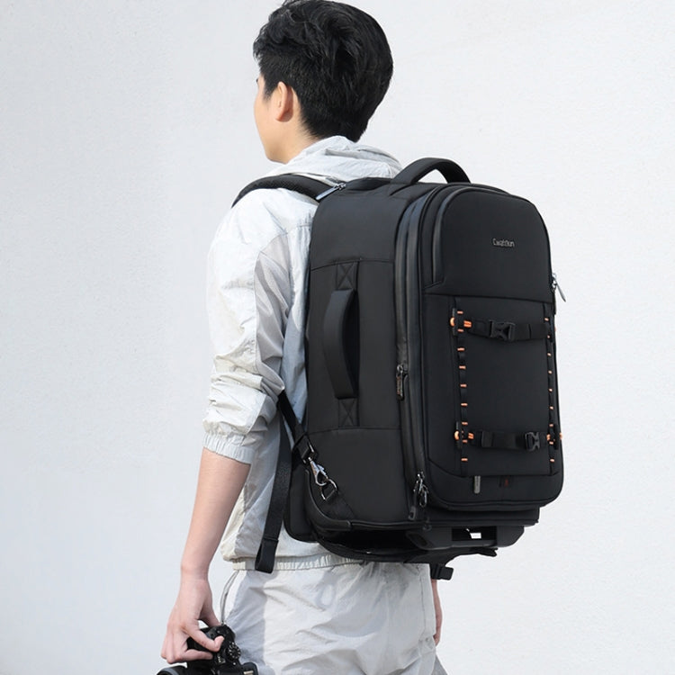 Cwatcun D136 Generation 1 Large Camera Trolley Shoulder Bag Large Capacity Outdoor Photography Storage Case(Black) - free shipping - PMC TechLife - Order now!