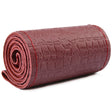 38cm Four-season Embossed Cowhide Hand-sewn Steering Wheel Cover(Wine Red) - free shipping - PMC TechLife - Order now!