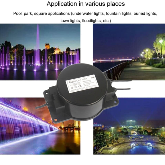 Lighting Transformer 220V To AC 12V/24V Water-resistant LED Underwater Light Power Adapter, Power: 120W(24V)