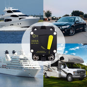 RV Yacht Manual Reset Ignition Protection Fuse Switch With Terminal Accessories, Current: 150A