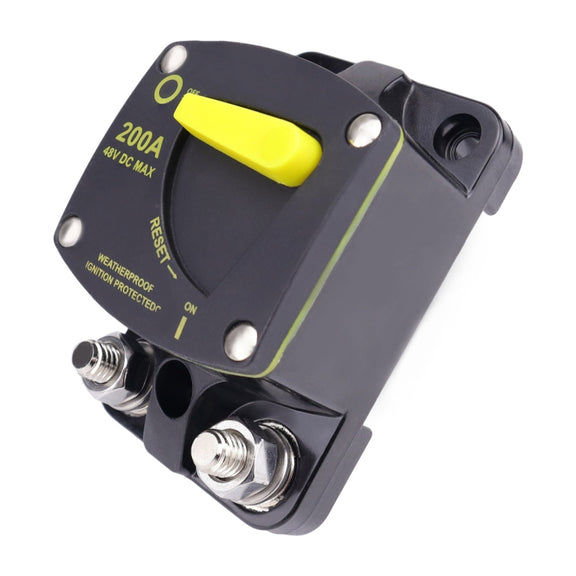 RV Yacht Manual Reset Ignition Protection Fuse Switch With Terminal Accessories, Current: 150A