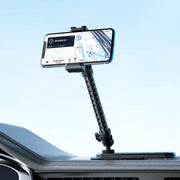 Car Phone Mount Extension Arm Double Jointed Swivel Adjustment Carbon Fiber Bracket Connecting Rod, Model: 140mm For 20mm Ball Head