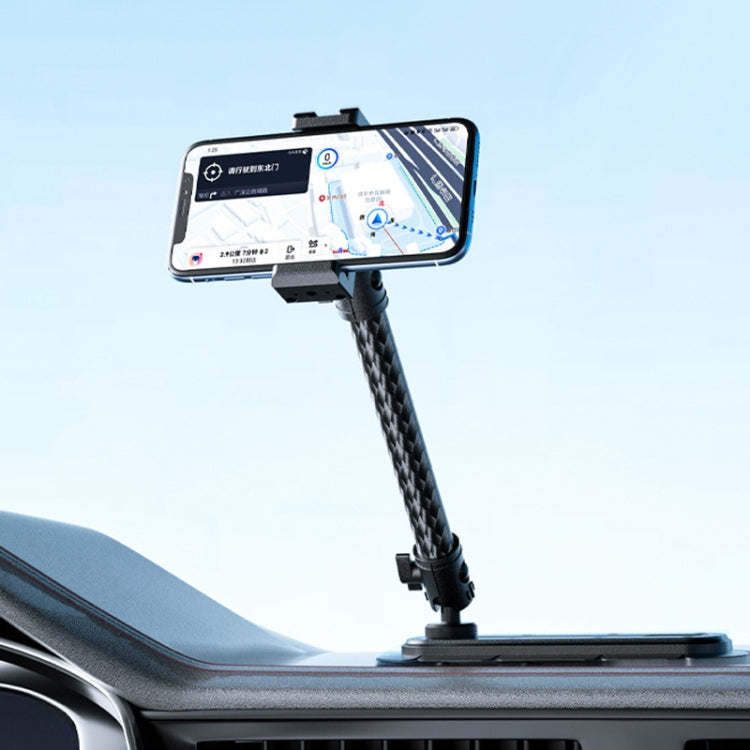 Car Phone Mount Extension Arm Double Jointed Swivel Adjustment Carbon Fiber Bracket Connecting Rod, Model: 170mm For 25.4mm Ball Head