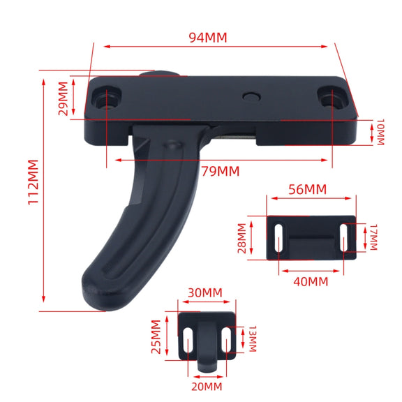 RV Screen Door Replacement L-shaped Handle, Style: Left+Right Handle