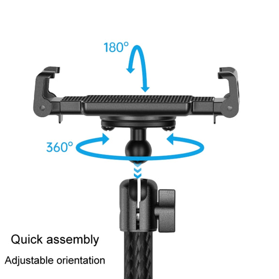 Telescopic Car Phone Mount Extension Arm Double Jointed Swivel Carbon Fiber Bracket Connecting Rod, Model: 217-300mm For 20mm Ball Head