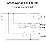 3505A High Medium And Low 3-Way Audio Crossover Stage Speaker Divider