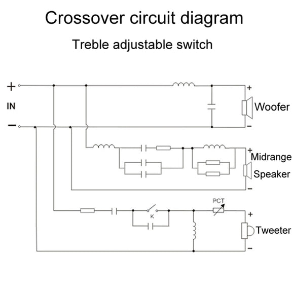 3505A High Medium And Low 3-Way Audio Crossover Stage Speaker Divider