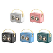 FT-BT20 Mini Retro Card USB Flash Drive FM Radio Wireless Bluetooth Speaker(Sky Blue)