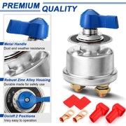 RV Yacht Anti-leakage Battery Power Main Switch With Accessories